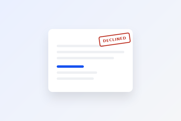 Adverse action notice concept